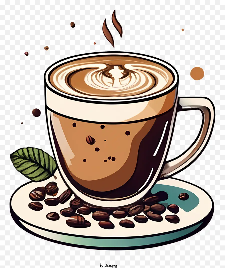 Sıcak Kahve，Dumanı Tüten Kahve PNG
