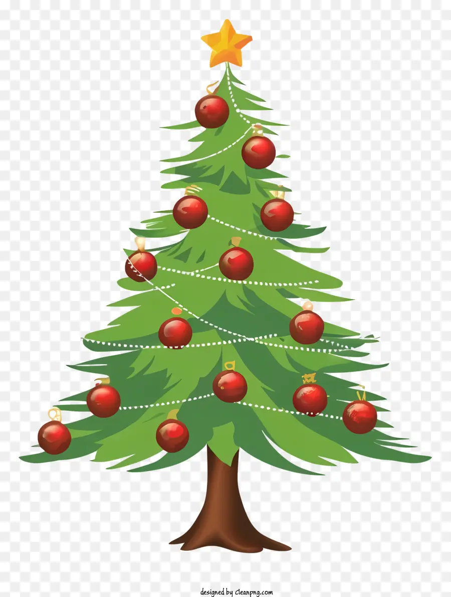 Noel Ağacı Süsleri，Kırmızı Noel Ağacı PNG
