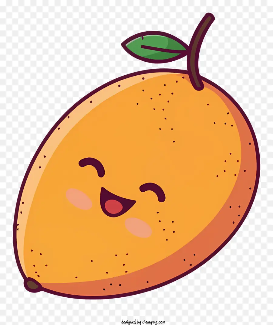 Mango Gülümseyen，Karikatür Mango PNG