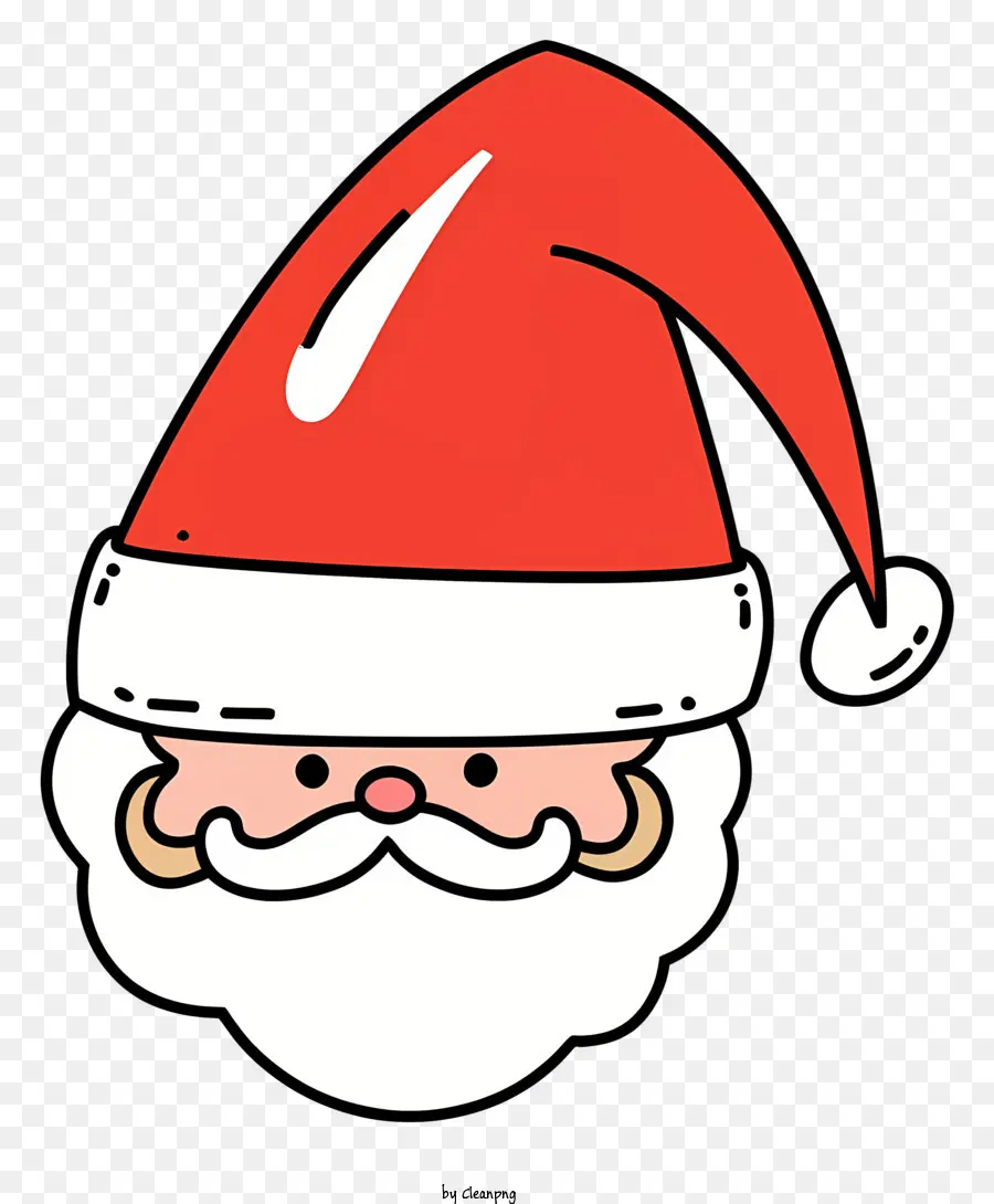 Noel Baba，Kırmızı Ve Beyaz çizgili Sakal PNG
