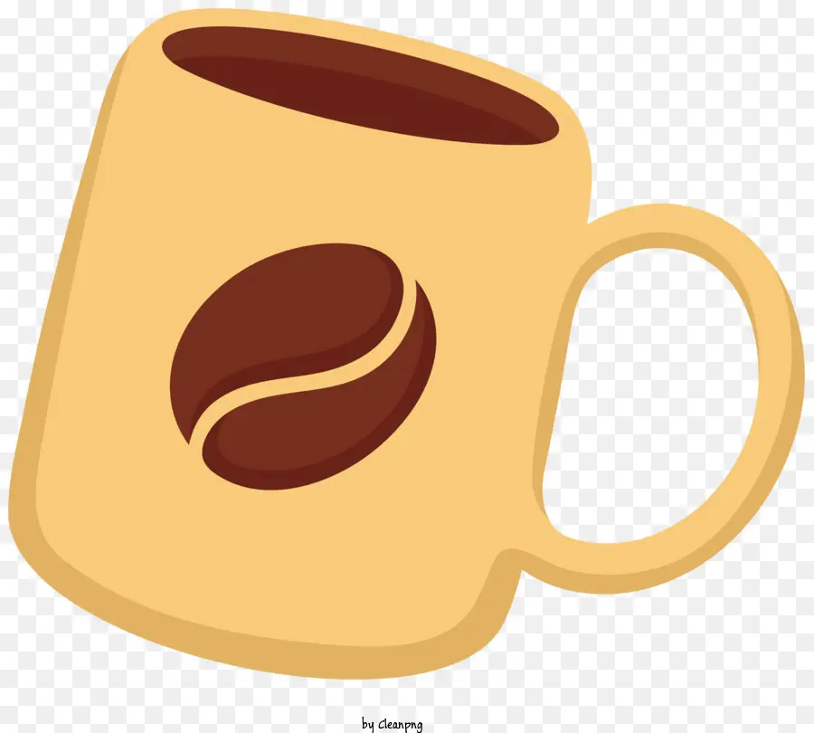Kahve Kupa，Kahve çekirdeği PNG