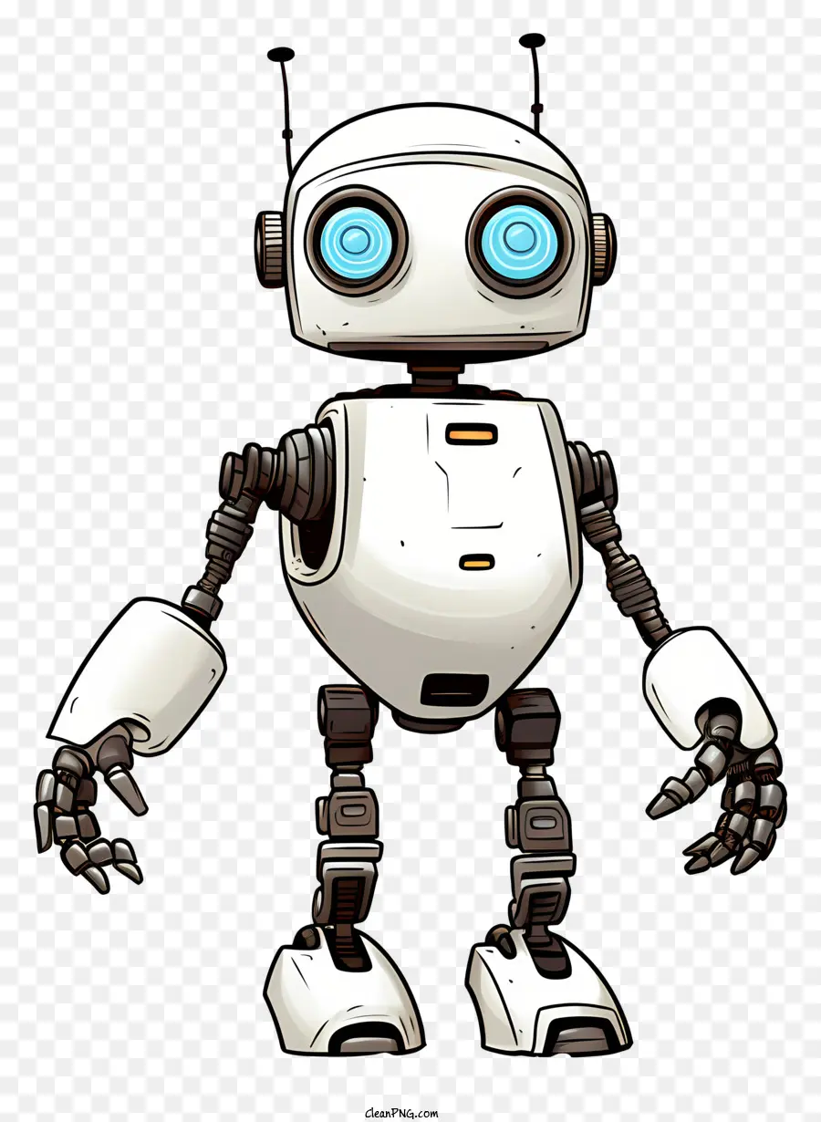 Karikatür Robotu，Sevimli Robot PNG