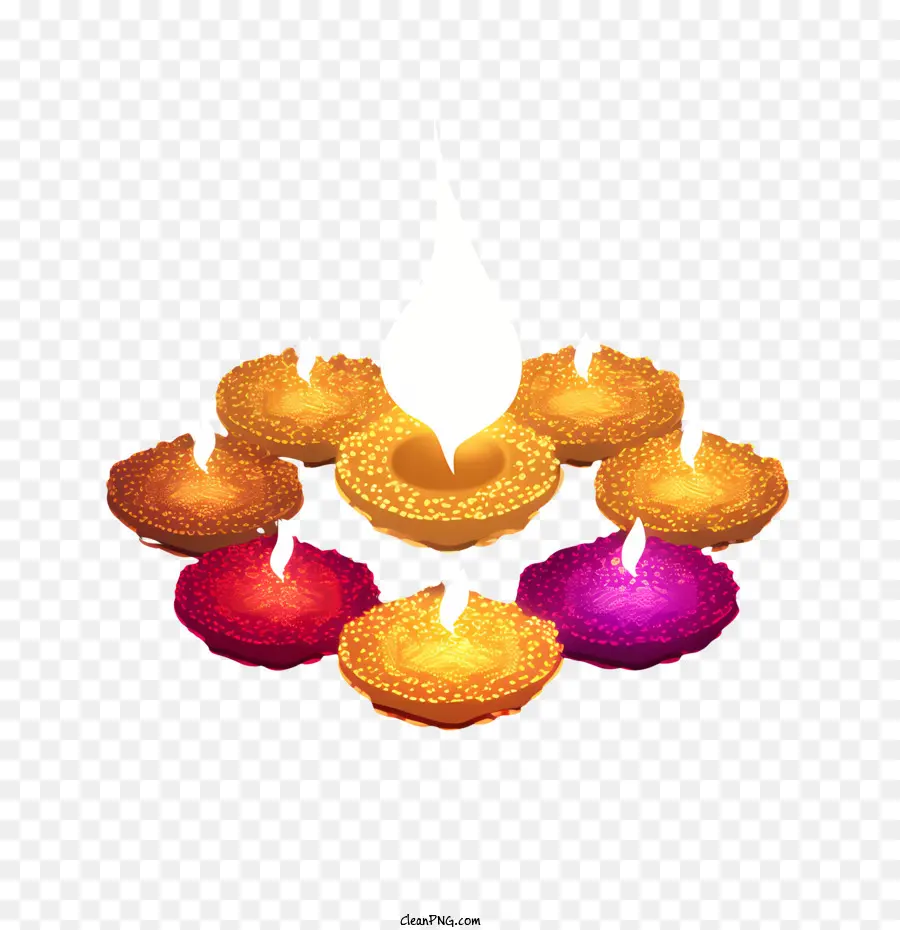 Diwali Diyas，Kandiller PNG