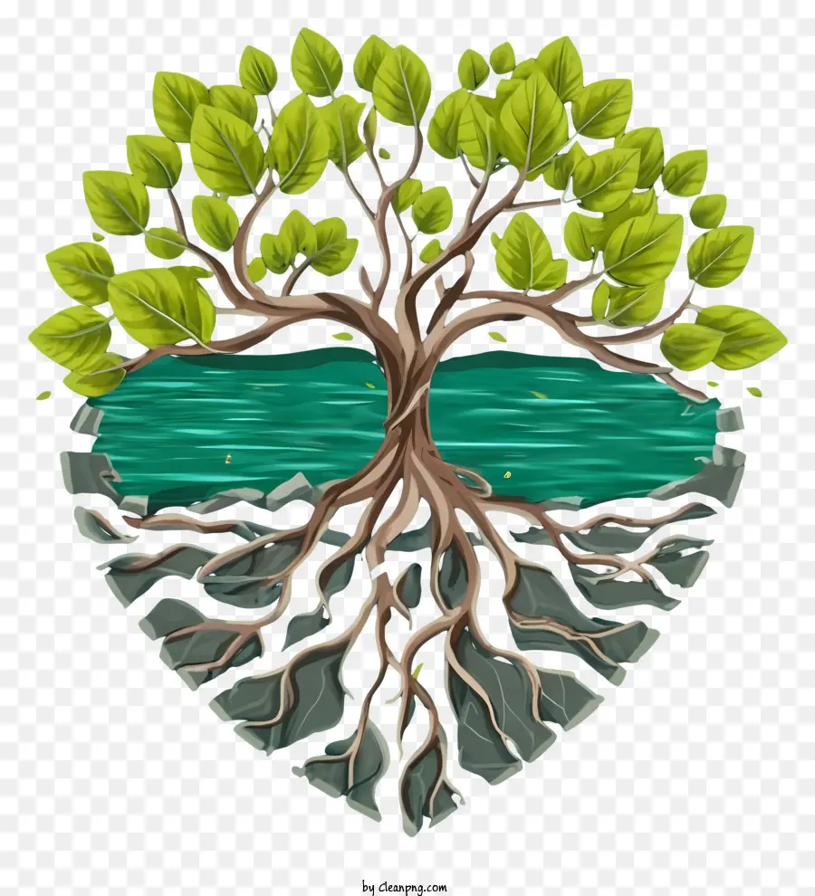 Ağaç Büyüme，Yenileme PNG