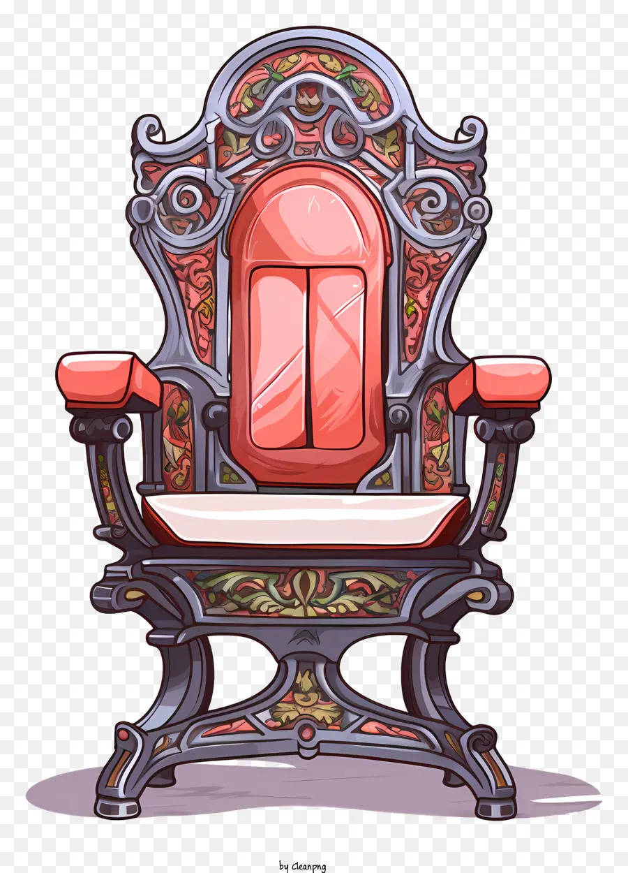 Süslü Sandalye，Kırmızı Koltuk PNG