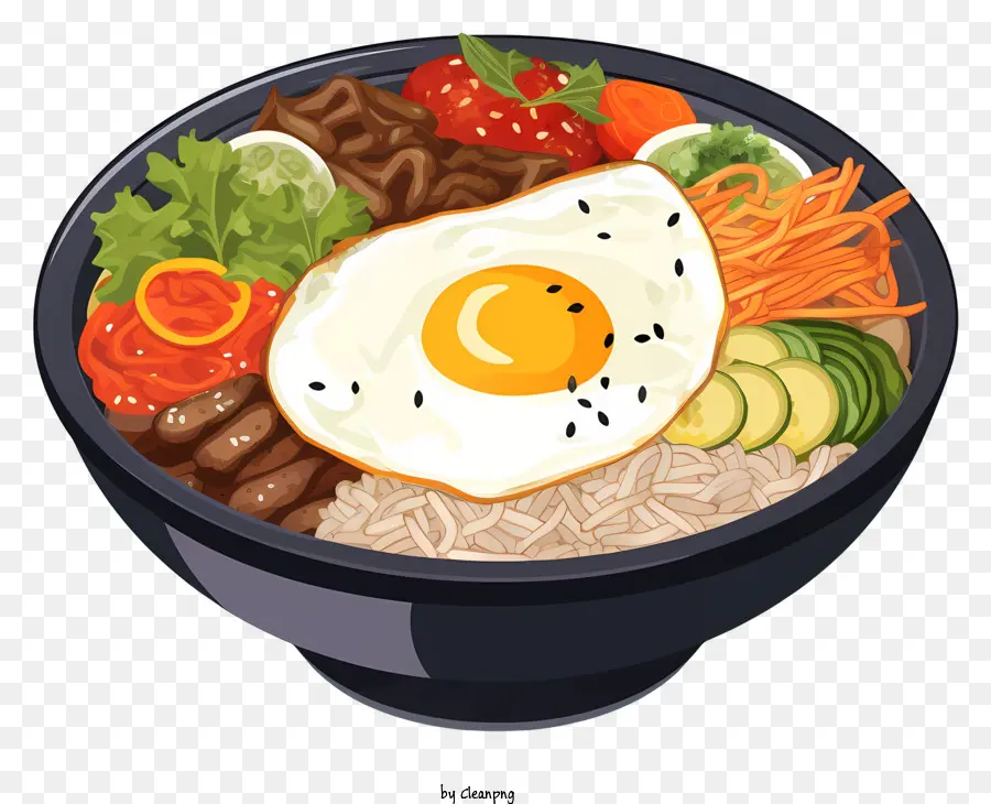 Kimçi Kızarmış Pilav，Bibimbap PNG