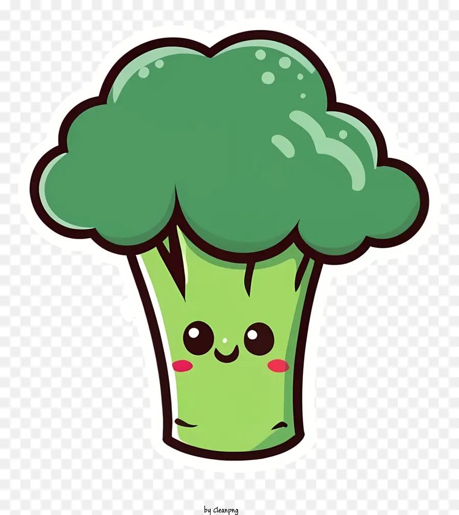 Karikatür Brokoli，Kawaii Brokoli PNG