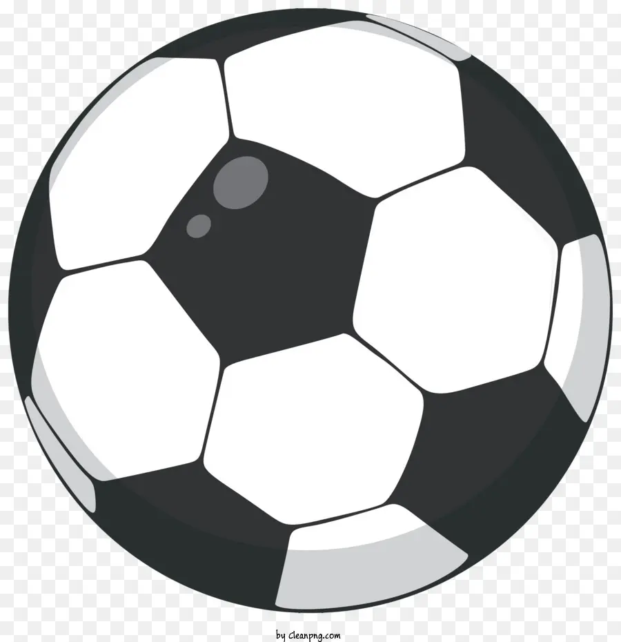 Futbol Topu，Siyah Beyaz Top PNG