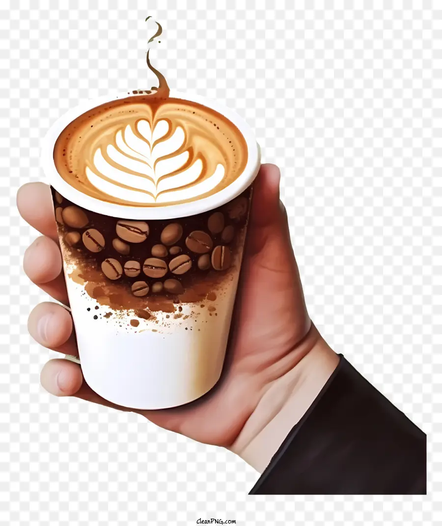 Kahve，Latte Sanat PNG