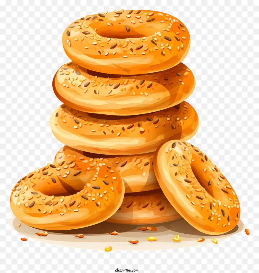 Fırında Ekmek，Simit PNG