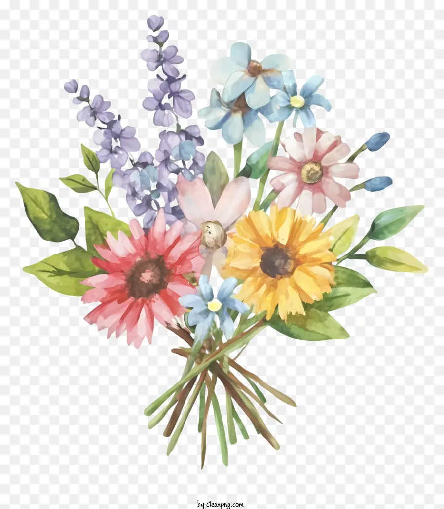 çiçek Aranjmanları，Renkli çiçek Buketi PNG