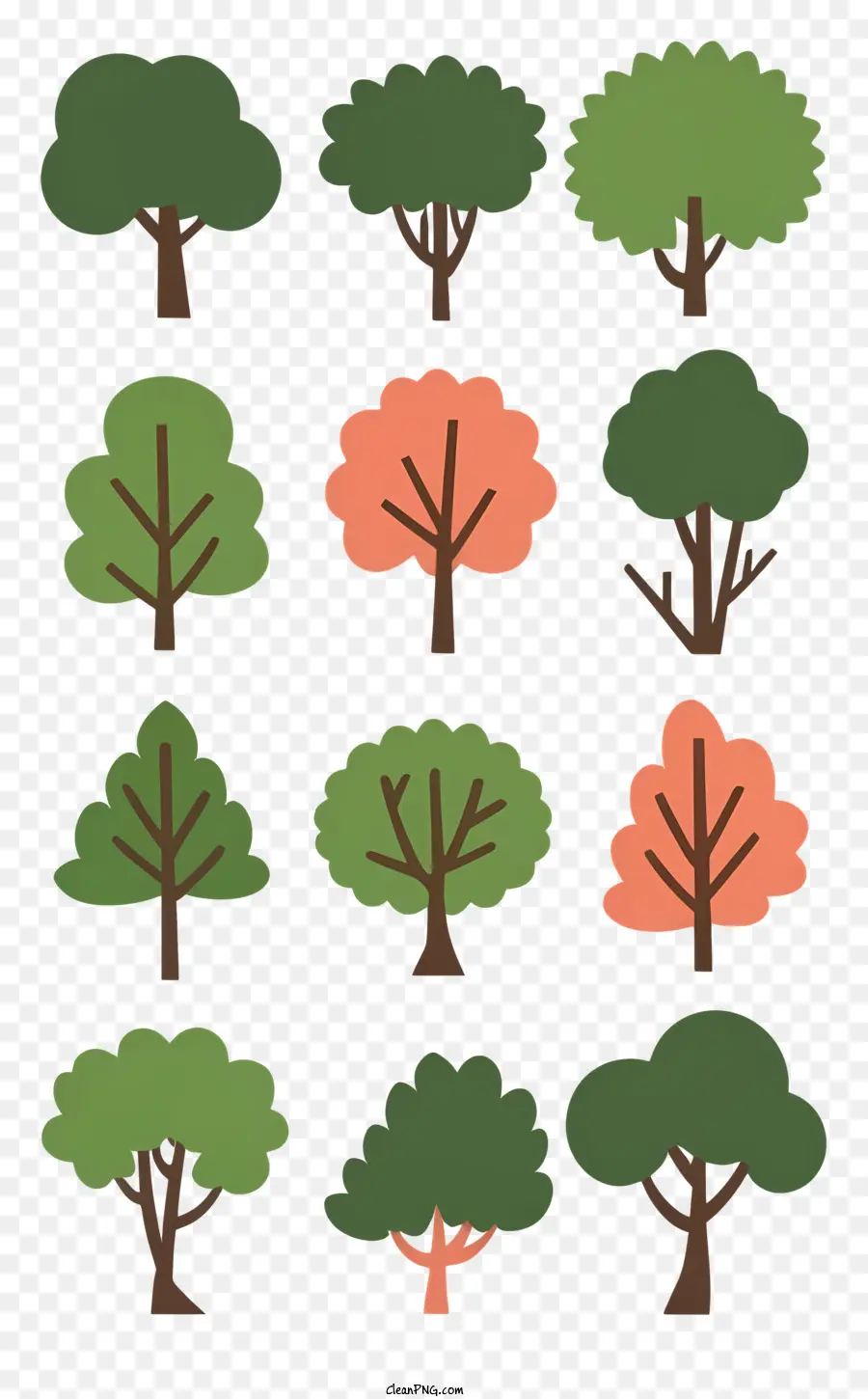 Ağaçlar，Yeşil Yaprakları PNG