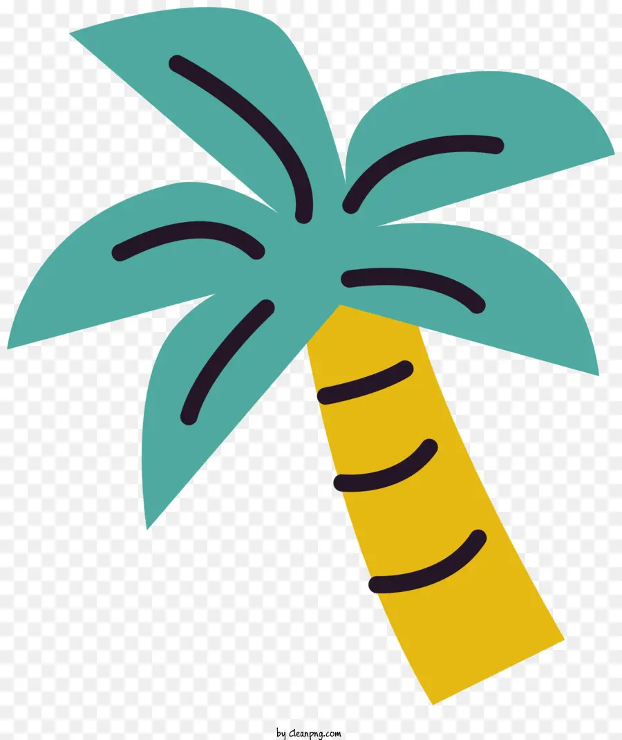 Palmiye Ağacı，Yeşil Sap PNG