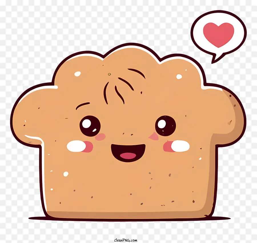 Karikatür Ekmek，Heartshaped Ekmek PNG