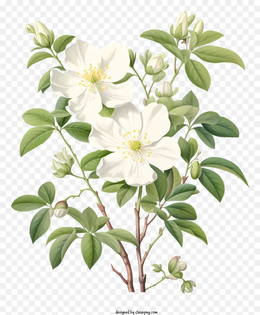 Beyaz çiçek，Gül PNG