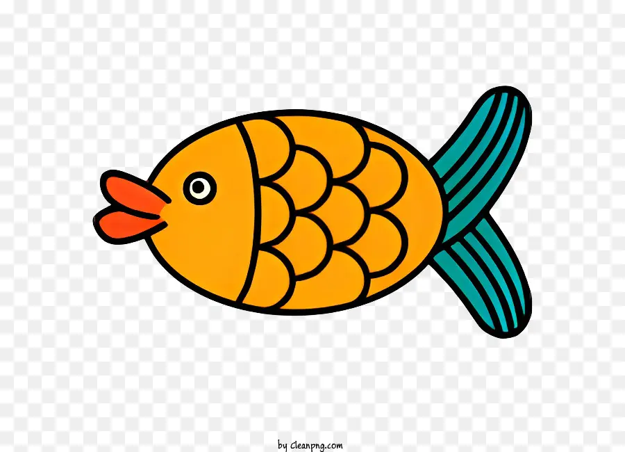 Küçük Altın Balık，Uzun Kuyruklu Balık PNG
