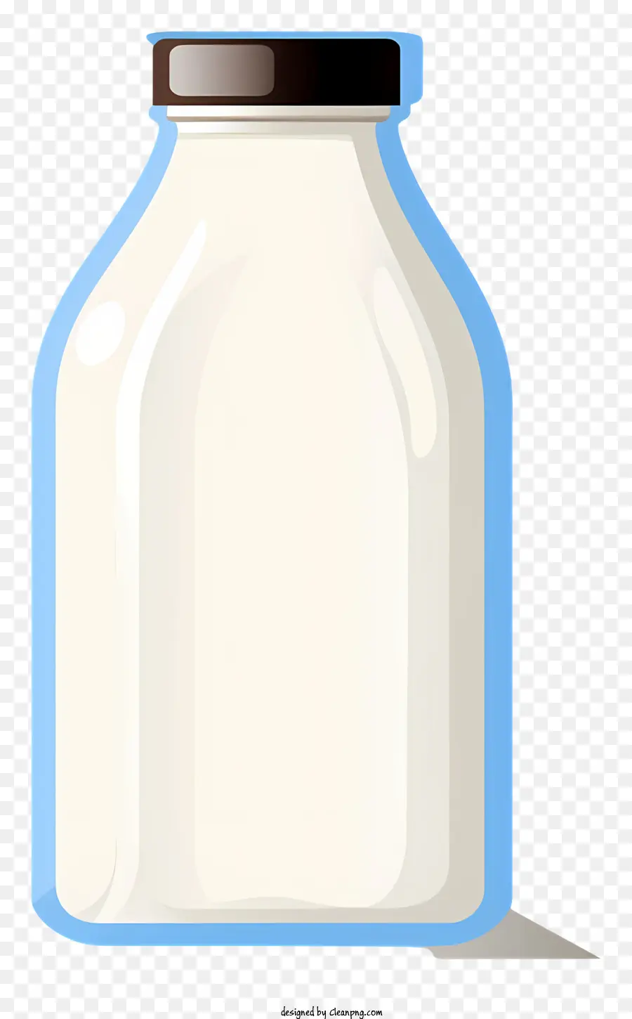 Cam şişe Süt，Mantar PNG