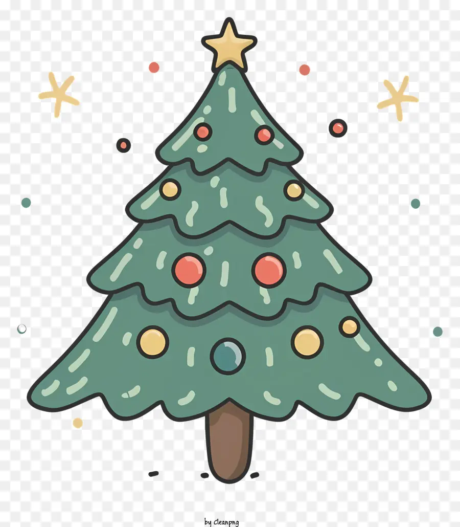 Noel Ağacı，Yeşil Dalları PNG