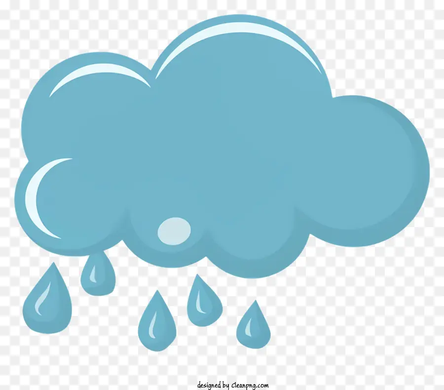 Yağmur Bulutları，Düşen Yağmur Damlaları PNG