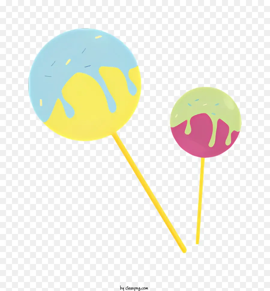 Şeker Lolipop，Renkli Lolipoplar PNG