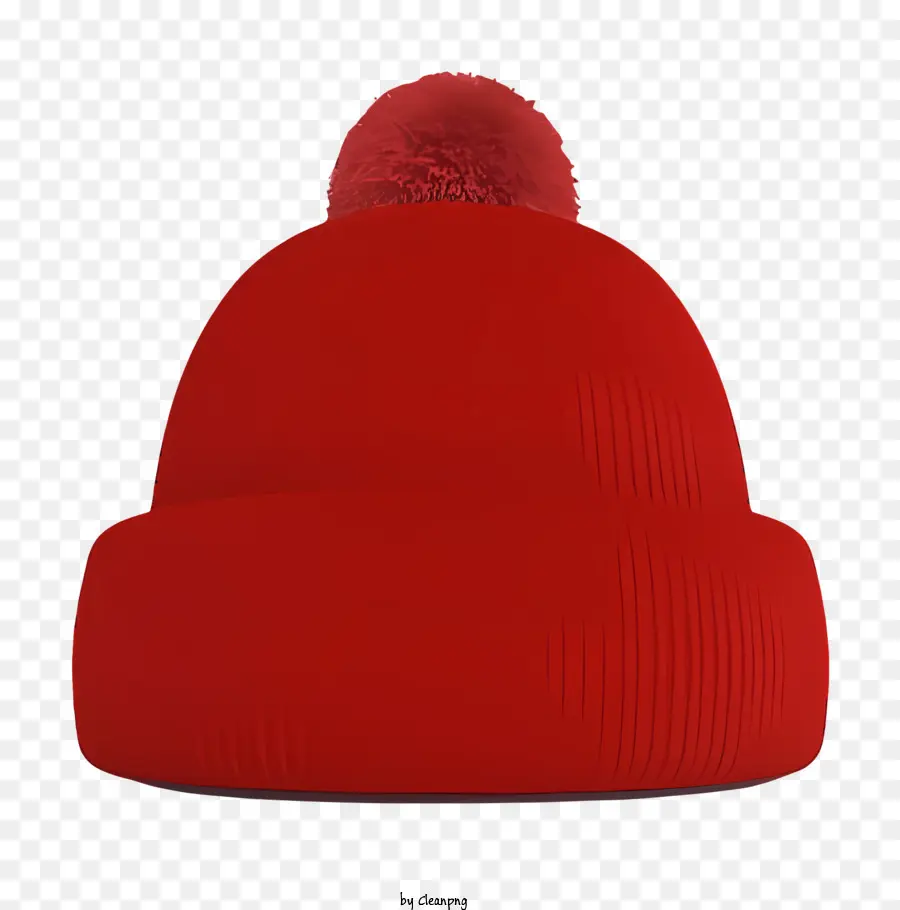 Kırmızı örgü Bere，Pom Ile şapka PNG