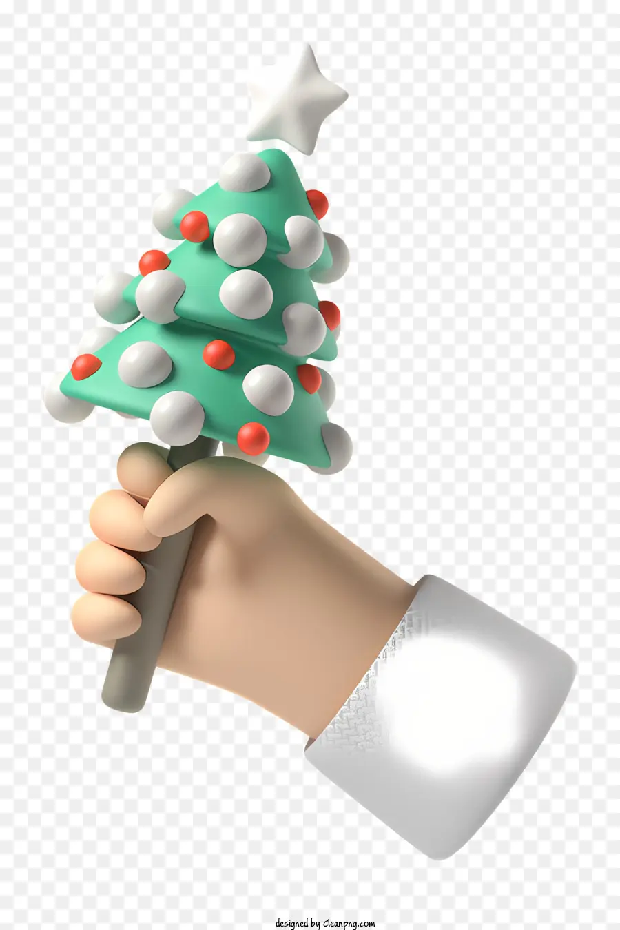 Noel Ağacı，Kırmızı Ve Beyaz Toplar PNG