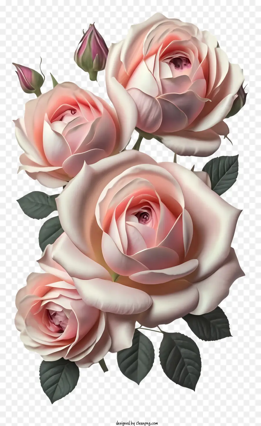 Pembe Güller，Beyaz Güller PNG