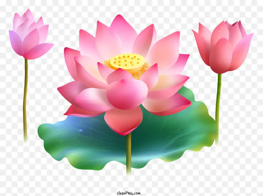 Pembe Lotus çiçeği，Nilüfer Çiçeği PNG