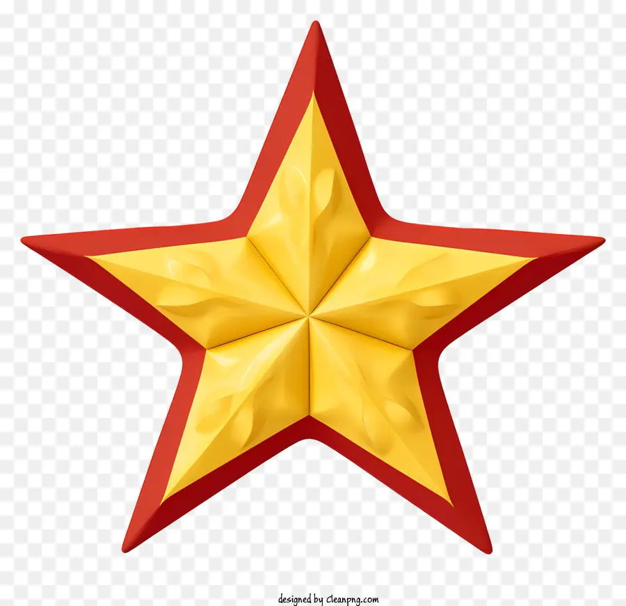 Yıldız şekilli Nesne，Sarı Ve Kırmızı Yıldız PNG