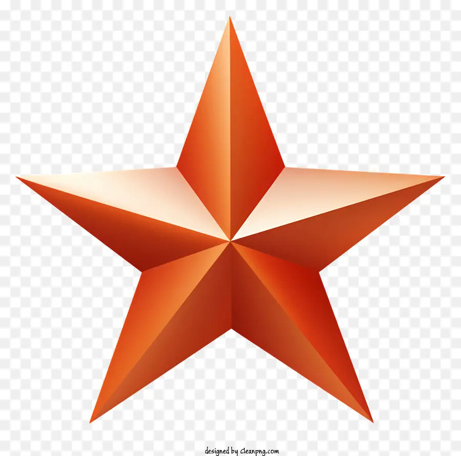Yıldız şekilli Nesne，Turuncu Renk PNG