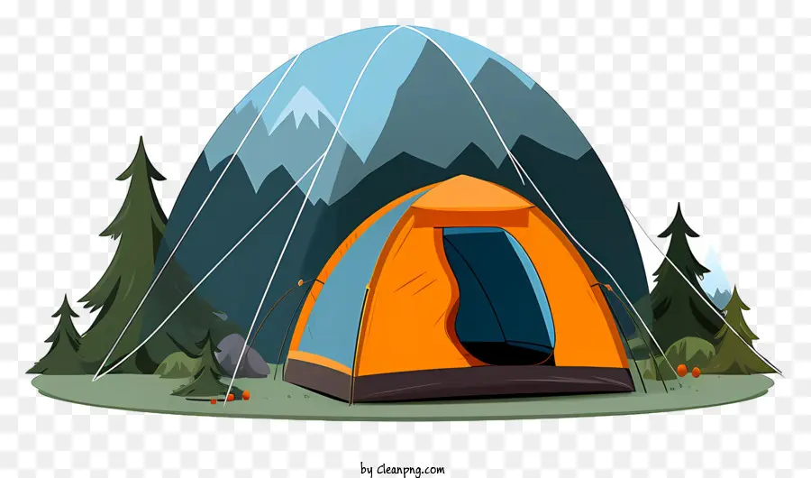Kamp çadırı，Mavi Gökyüzü PNG