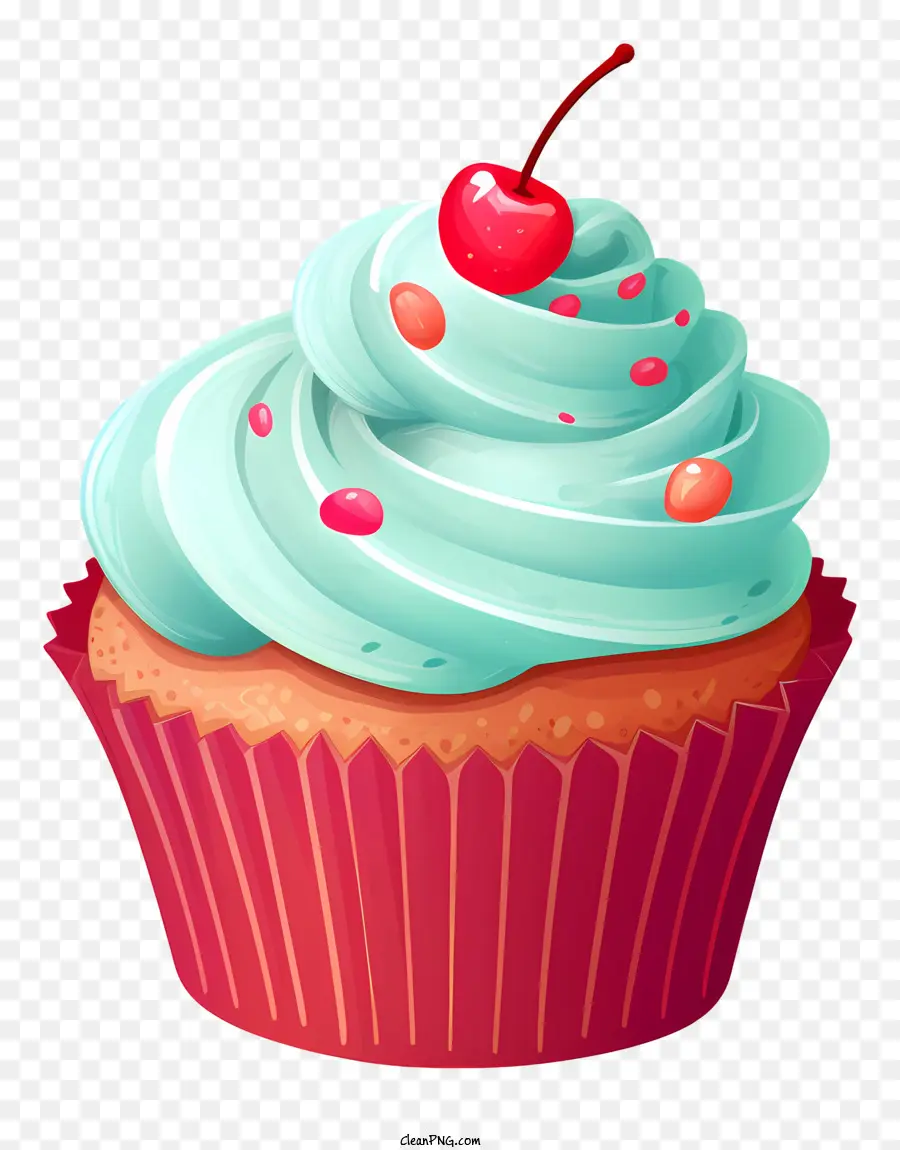 Kek，Kirazlı Cupcake PNG