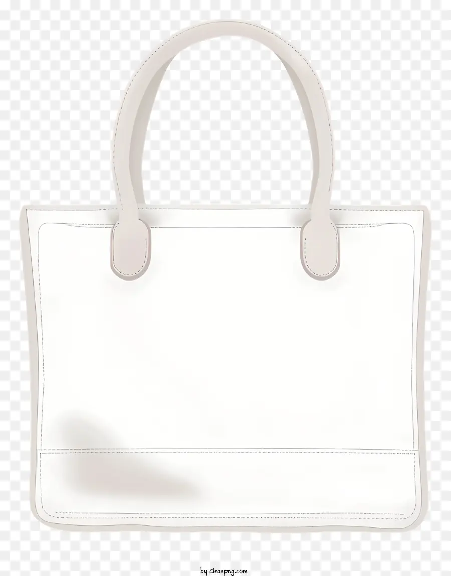 Beyaz El çantası，Deri Kolu PNG