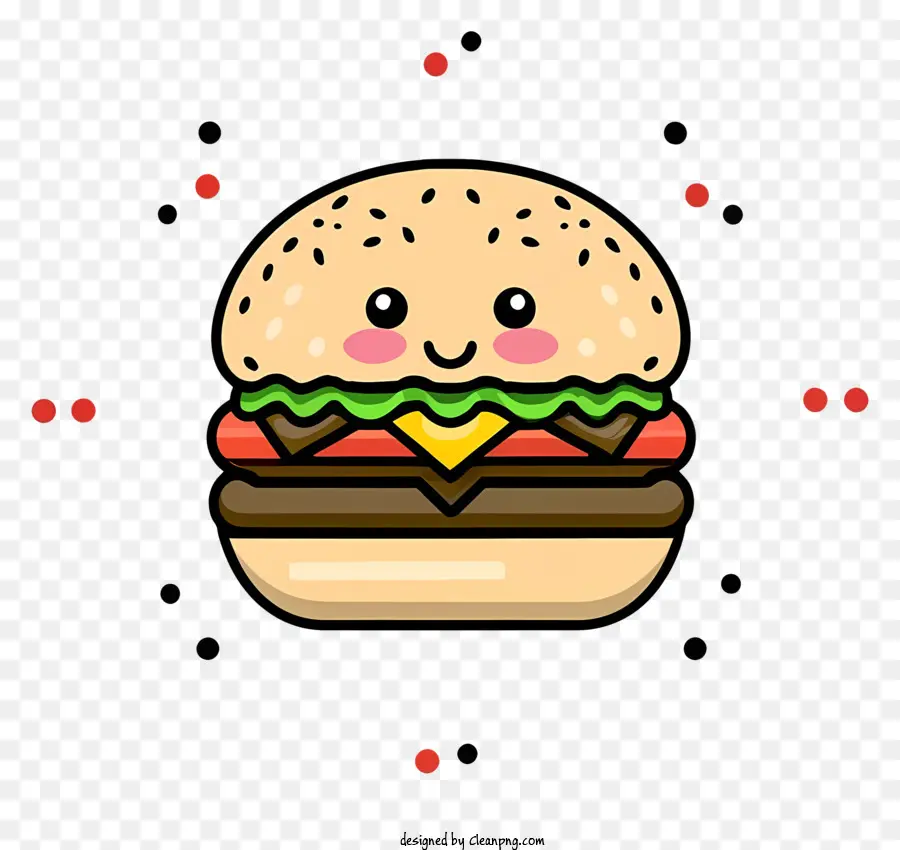 Hamburger，Sevimli Burger PNG