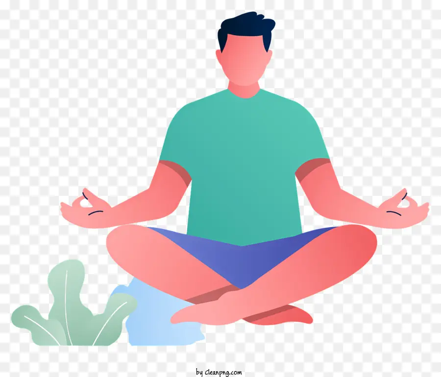 Meditasyon，Lotus Pozisyonu PNG