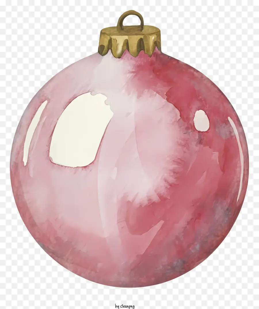 Pembe Süs，Kırmızı Noel Süsü PNG