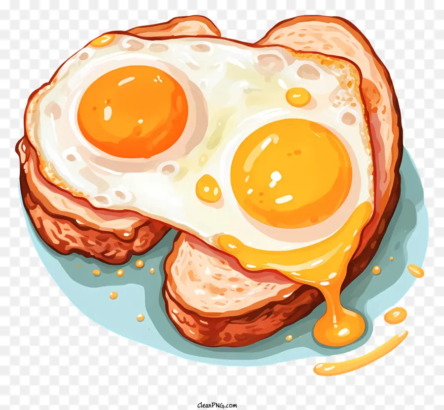 Yumurtalı Tost，Sahanda Yumurta PNG