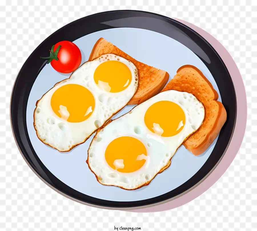 Kızarmış Yumurta，Plaka PNG