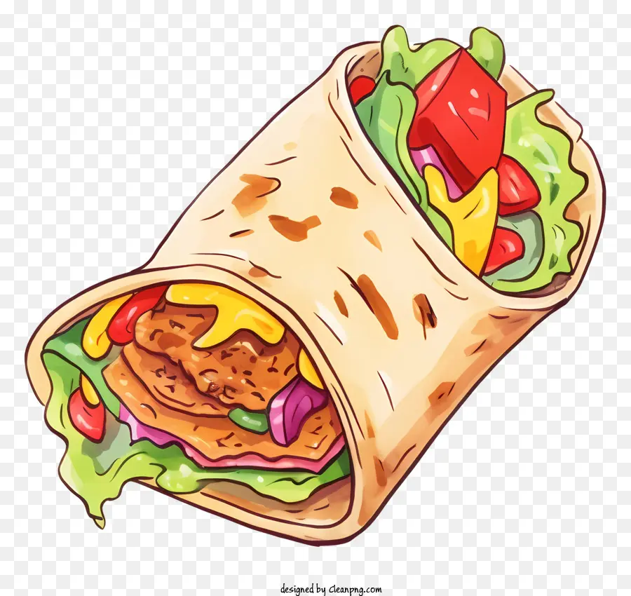 Burrito，Sandviç Sarın PNG