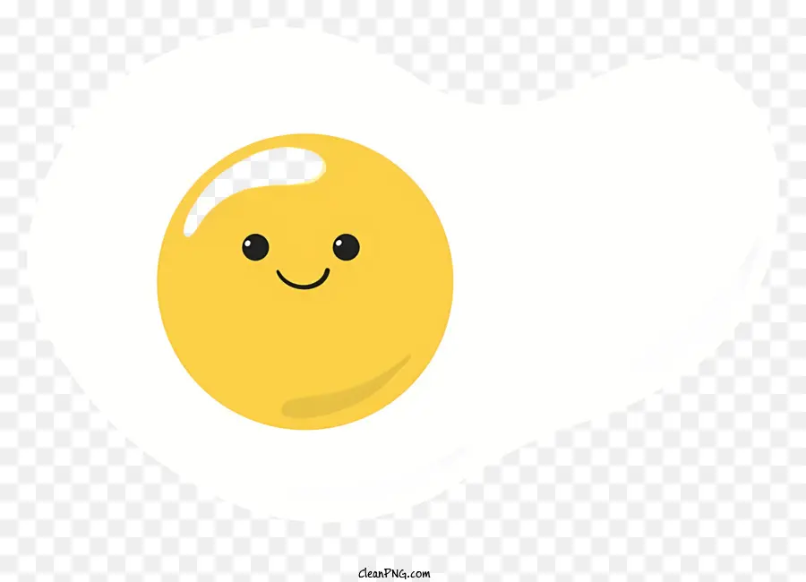 Karikatür Kızarmış Yumurta，Gülümseyen Kızarmış Yumurta PNG