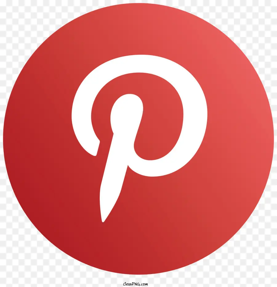 Kırmızı Düğme，Pinterest Logosu PNG