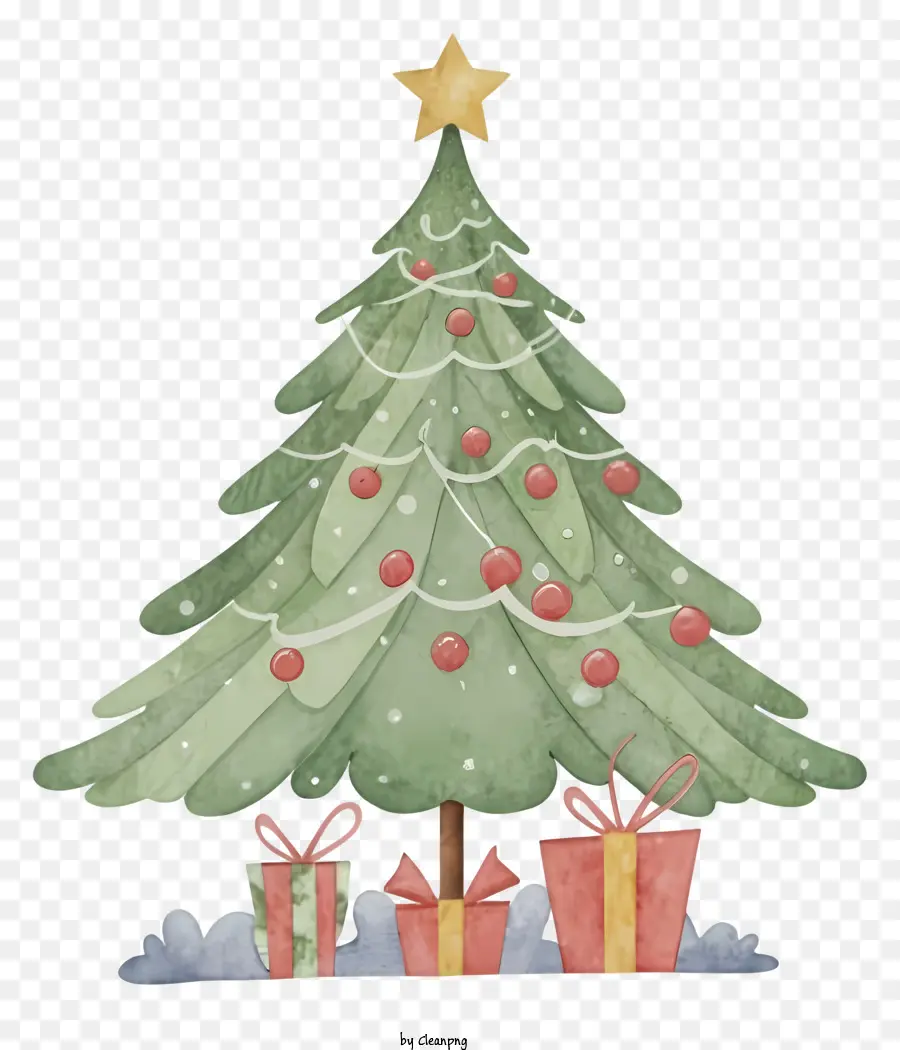 Noel Ağacı，Ağaç Dekorasyon PNG