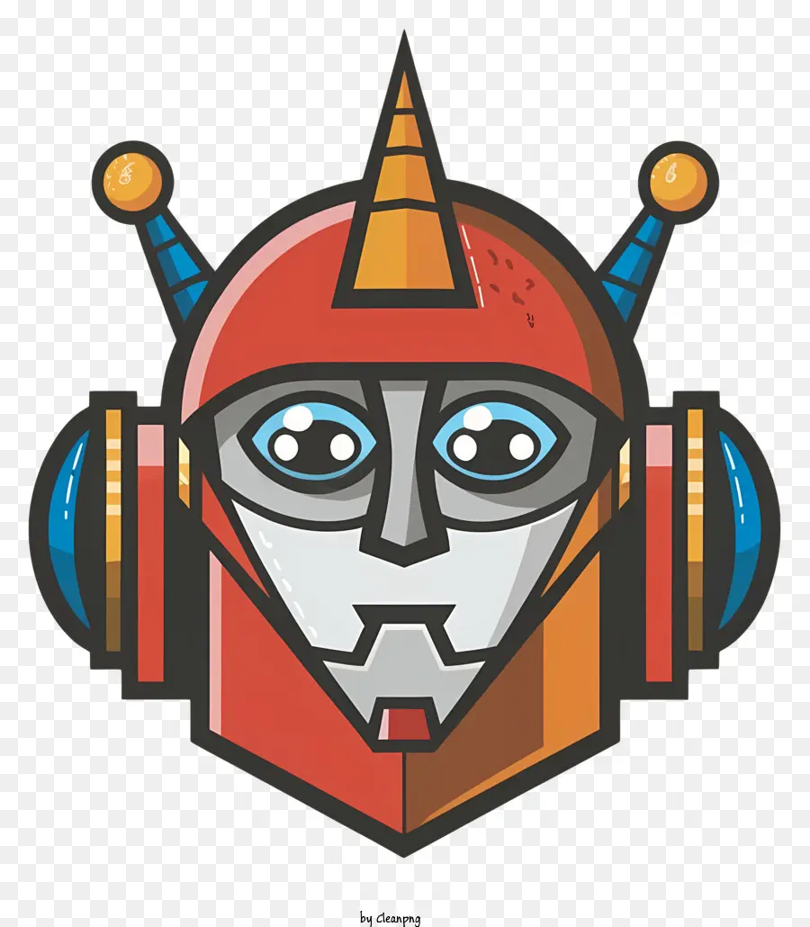 Karikatür Robot，Robot Kafa PNG
