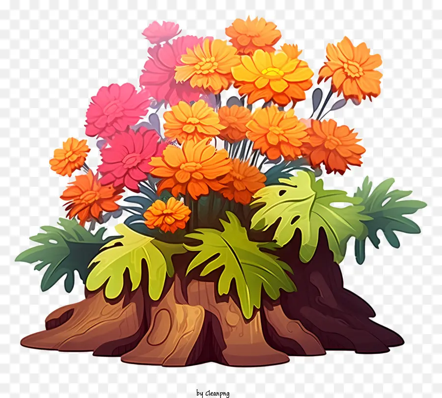 Renkli çiçekler，çiçek Aranjmanı PNG