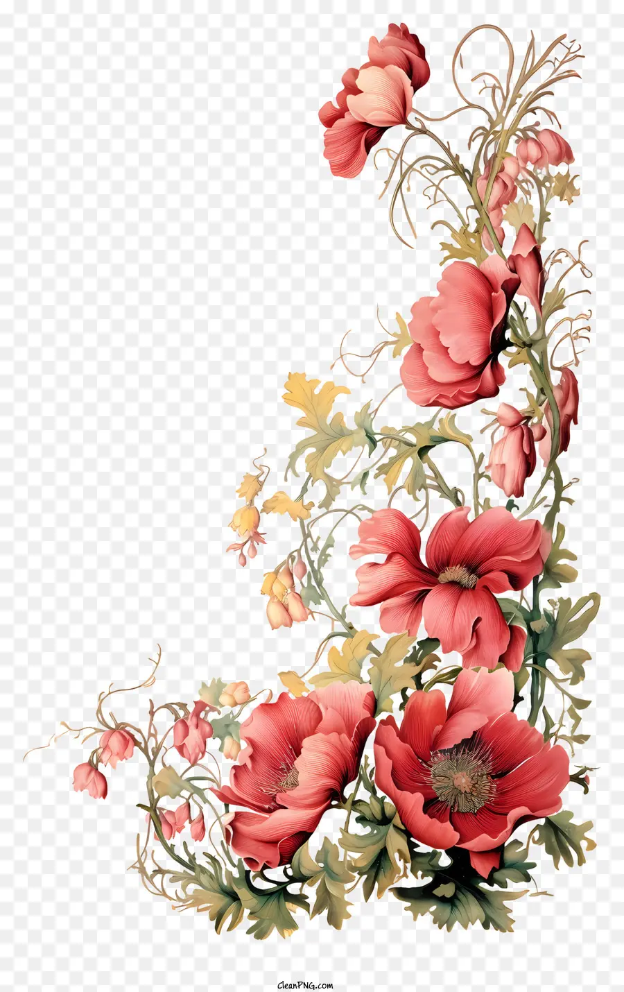 çiçek Aranjmanı，Vazo Dekorasyon PNG