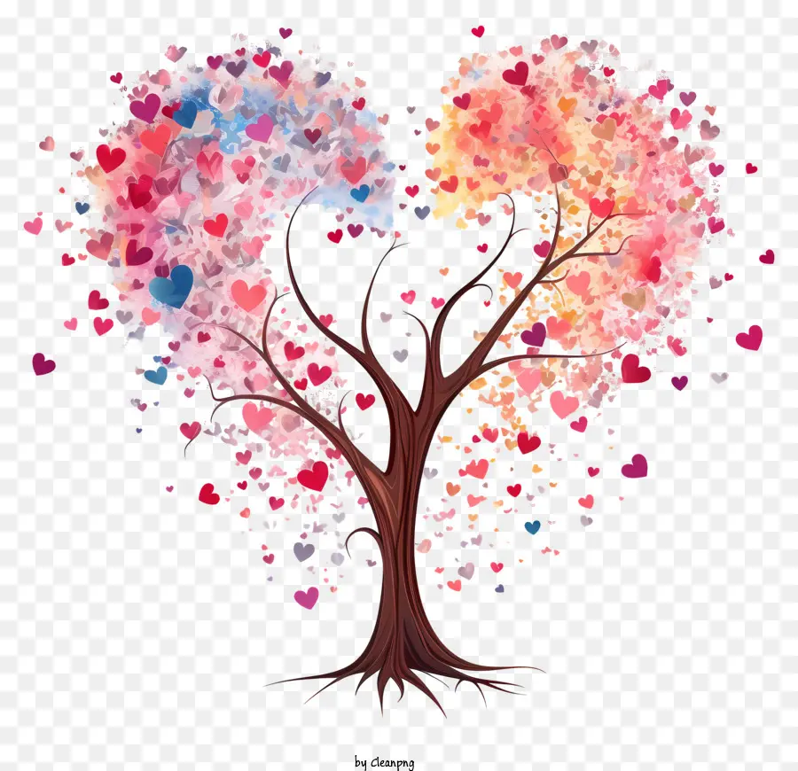 Heartshaped Ağacı，Aşk Sembolü PNG
