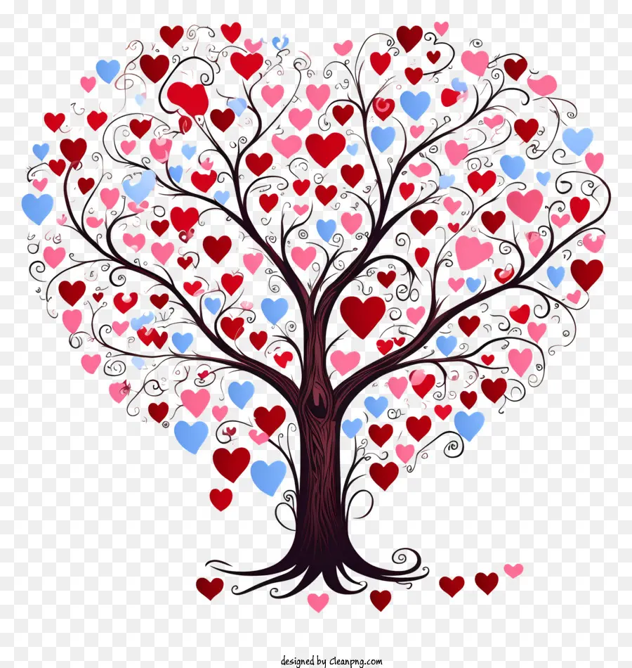 Heartshaped Ağacı，Kırmızı Kalpler PNG