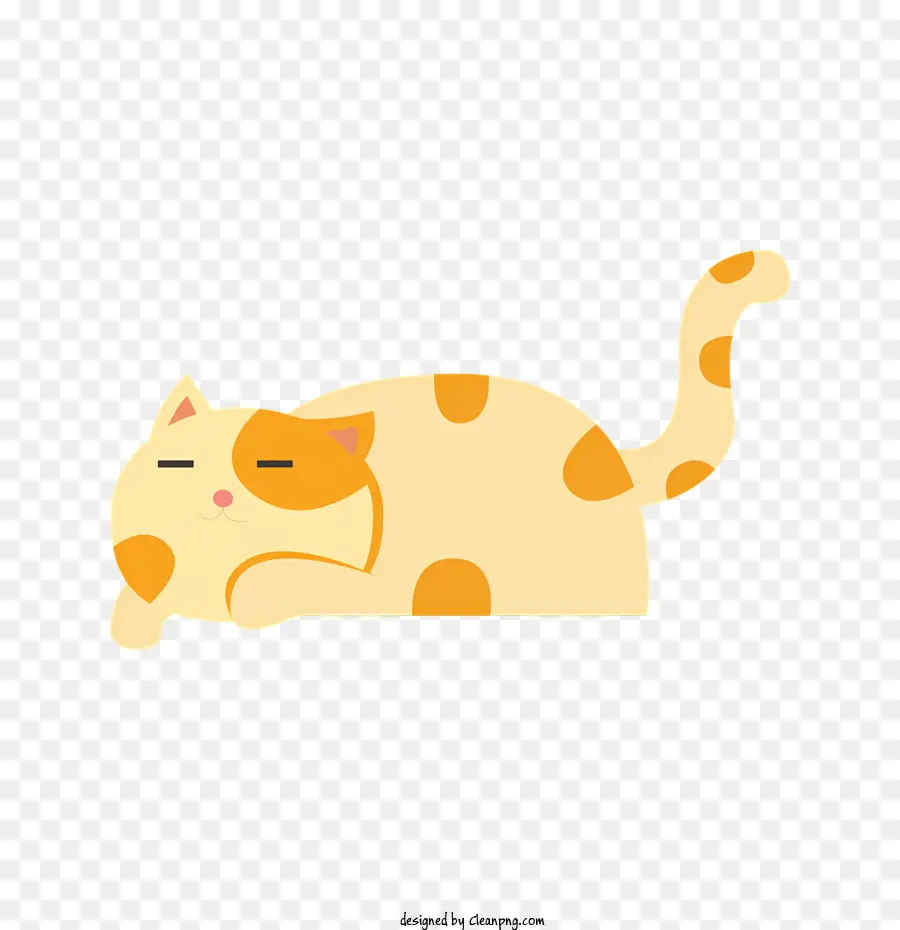 Karikatür Kedi，Kedi Uyku PNG