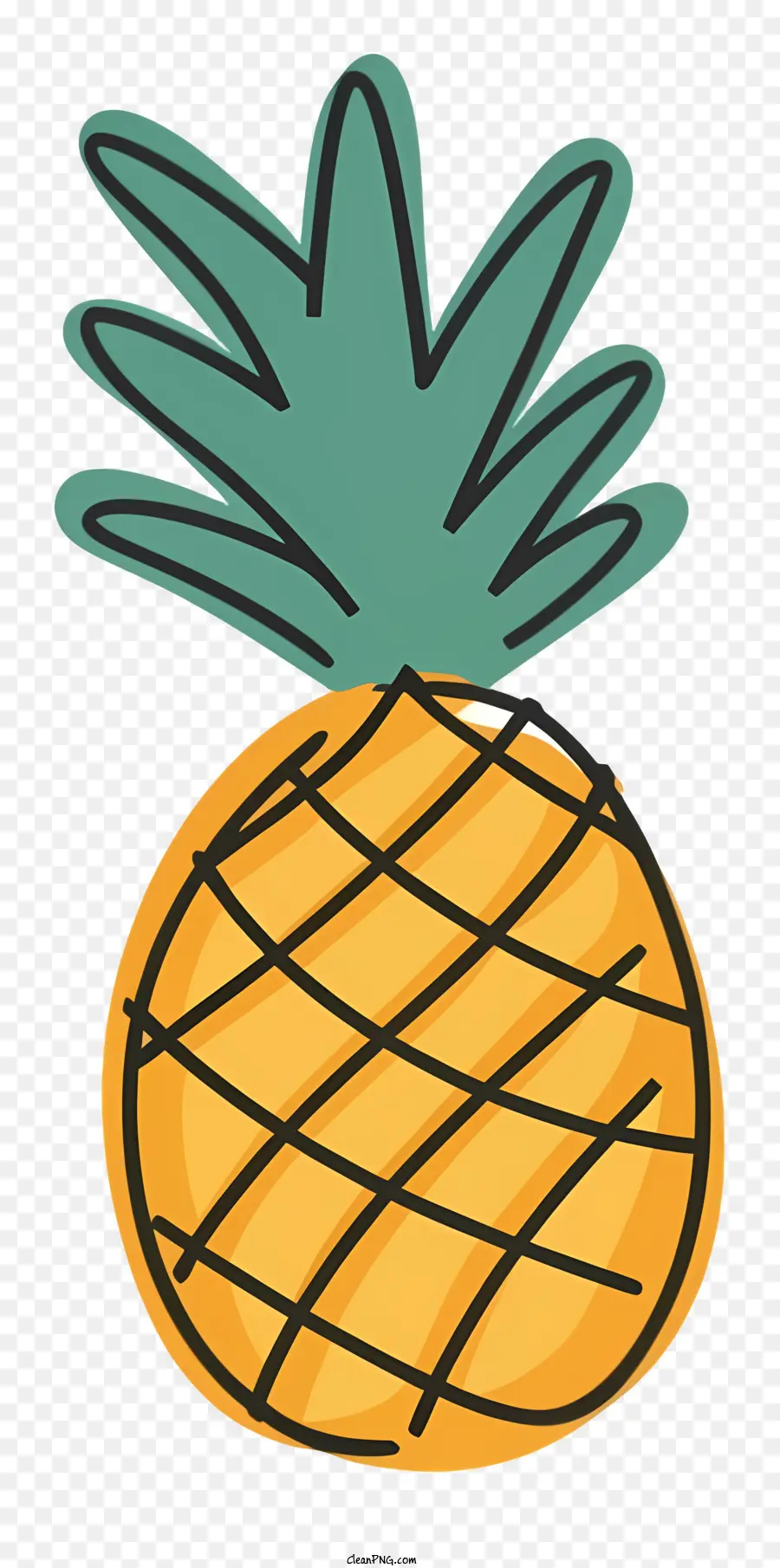 Ananas，Yuvarlak Meyve PNG