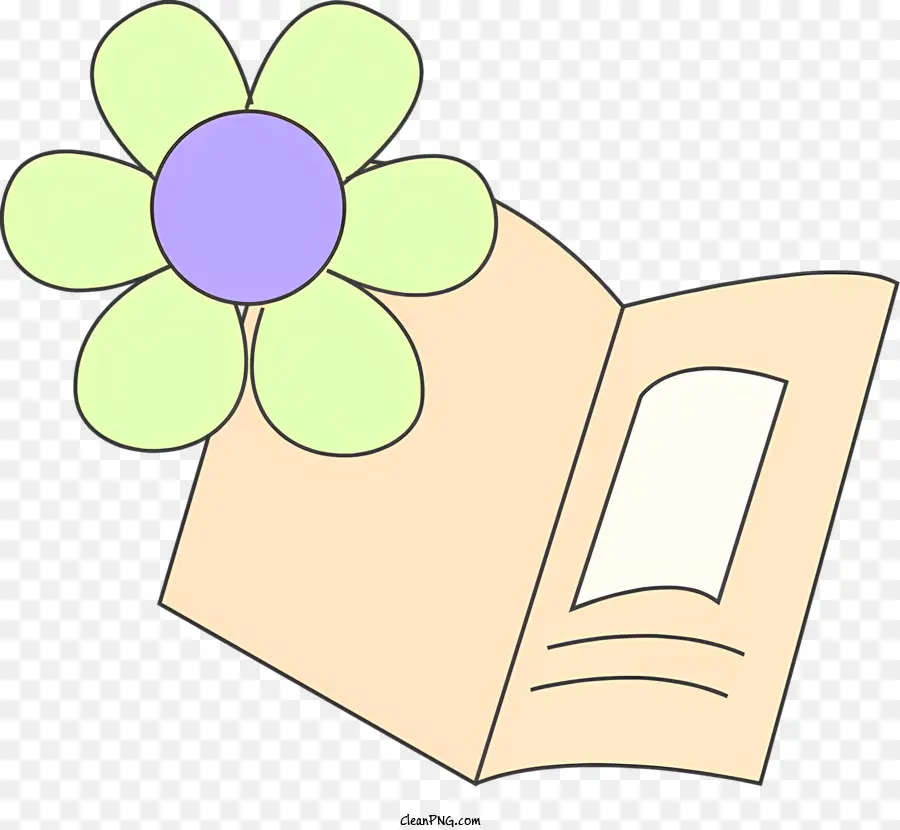 çiçek，Kitap PNG